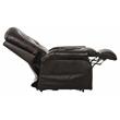 Bowery Hill Chocolate Brown Leather Power Lift Lay Flat Recliner