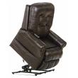 Bowery Hill Chocolate Brown Leather Power Lift Lay Flat Recliner