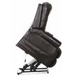 Bowery Hill Chocolate Brown Leather Power Lift Lay Flat Recliner