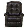 Bowery Hill Chocolate Brown Leather Power Lift Lay Flat Recliner
