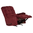 Bowery Hill Recliner with Deluxe Heat & Massage in Red Polyester Fabric