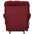 Bowery Hill Recliner with Deluxe Heat & Massage in Red Polyester Fabric