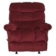 Bowery Hill Recliner with Deluxe Heat & Massage in Red Polyester Fabric