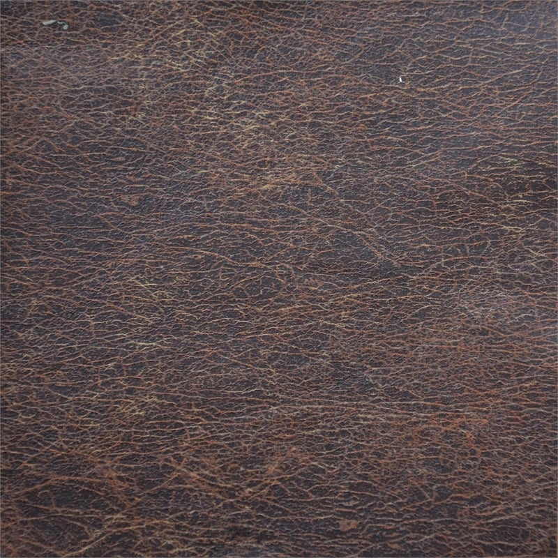 Bowery Hill Power Wall Hugger Recliner in Brown Polyester Fabric