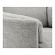 Bowery Hill Polyester Power Swivel Glider Recliner in Mineral White