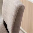 Bowery Hill Modern Wood Upholstered Back Counter Stool Set in Black and Gray