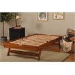 Bowery Hill Modern Wood Twin-size Pop Up Bed with Brown Frame