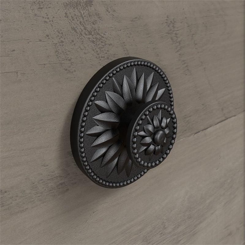 Bowery Hill Bookcase with Doors (Set of Two) in Driftwood Gray - Engineered Wood