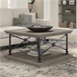 Bowery Hill Square Coffee Table in Driftwood Gray - Engineered Wood