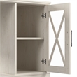 Bowery Hill Engineered Wood L-Shaped Desk in Linen White Oak