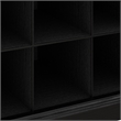 Bowery Hill Full Engineered Wood Entryway Storage Set with Drawers in Black Oak