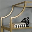 Bowery Hill Modern Metal 5 Shelf Bookcase in Satin Gold Finish