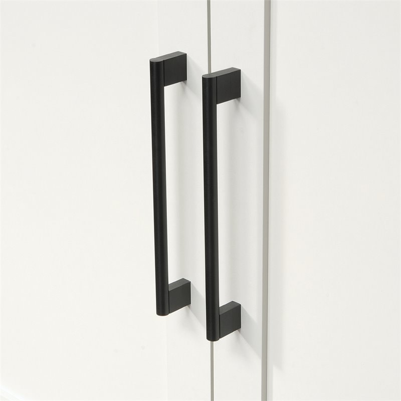 Bowery Hill Traditional Engineered Wood Pantry in White Finish