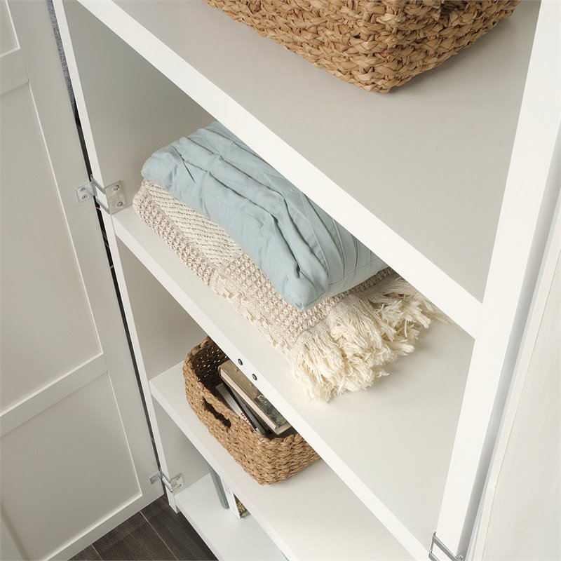 Bowery Hill Traditional Engineered Wood Pantry in White Finish