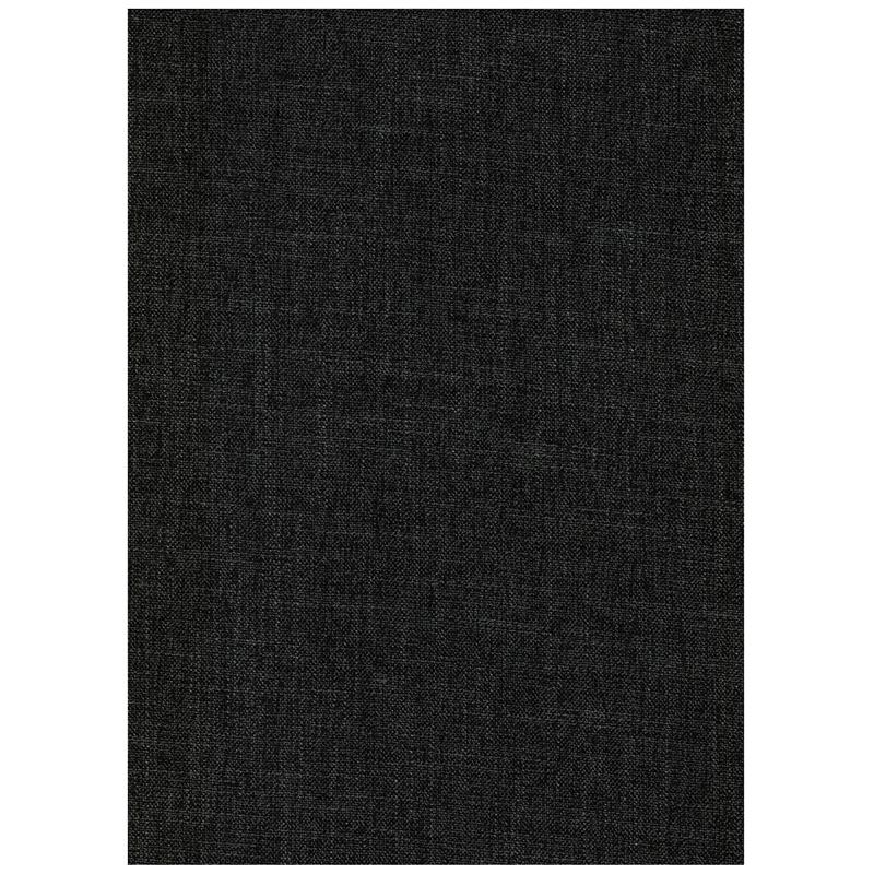 Bowery Hill Full Linen Fabric Futon in Charcoal Gray-Frame Not Included