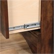 Bowery Hill Engineered Wood Computer Desk with Hutch in Curado Cherry