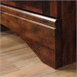 Bowery Hill Engineered Wood Computer Desk with Hutch in Curado Cherry