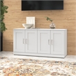 Bowery Hill 4 Door Set for 60W Bookshelf in White - Engineered Wood