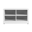 Bowery Hill Modern 30W Shoe Bench in White - Engineered Wood