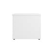 Bowery Hill Modern 30W Shoe Bench in White - Engineered Wood