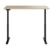 Bowery Hill 72W Adjustable Standing Desk in Natural Elm - Engineered Wood