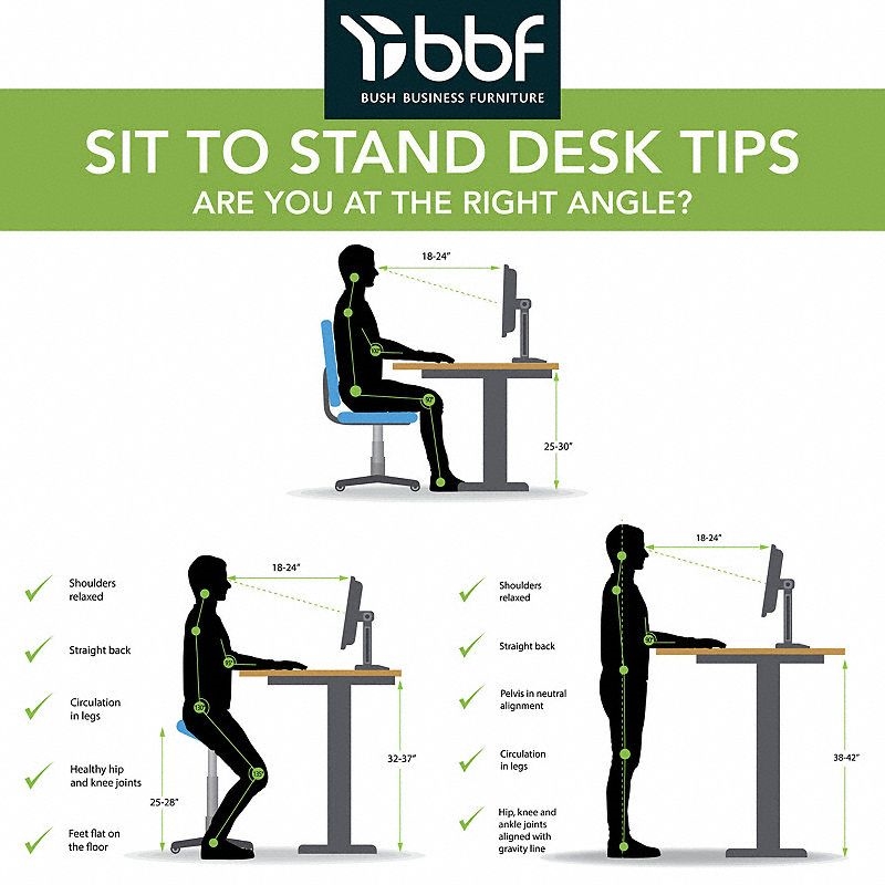 Bowery Hill 72W Adjustable Standing Desk in Natural Elm - Engineered Wood