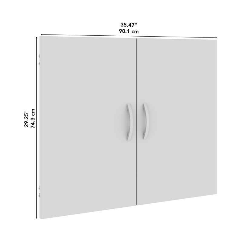 Bowery Hill Bookcase Door Kit in Natural Elm - Engineered Wood