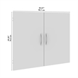 Bowery Hill Bookcase Door Kit in Natural Elm - Engineered Wood