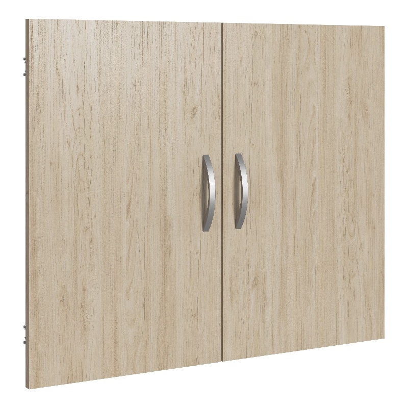 Bowery Hill Bookcase Door Kit in Natural Elm - Engineered Wood