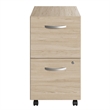 Bowery Hill 2 Drawer Mobile File Cabinet in Natural Elm - Engineered Wood