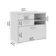 Bowery Hill Office Storage Cabinet with Drawers in Natural Elm - Engineered Wood