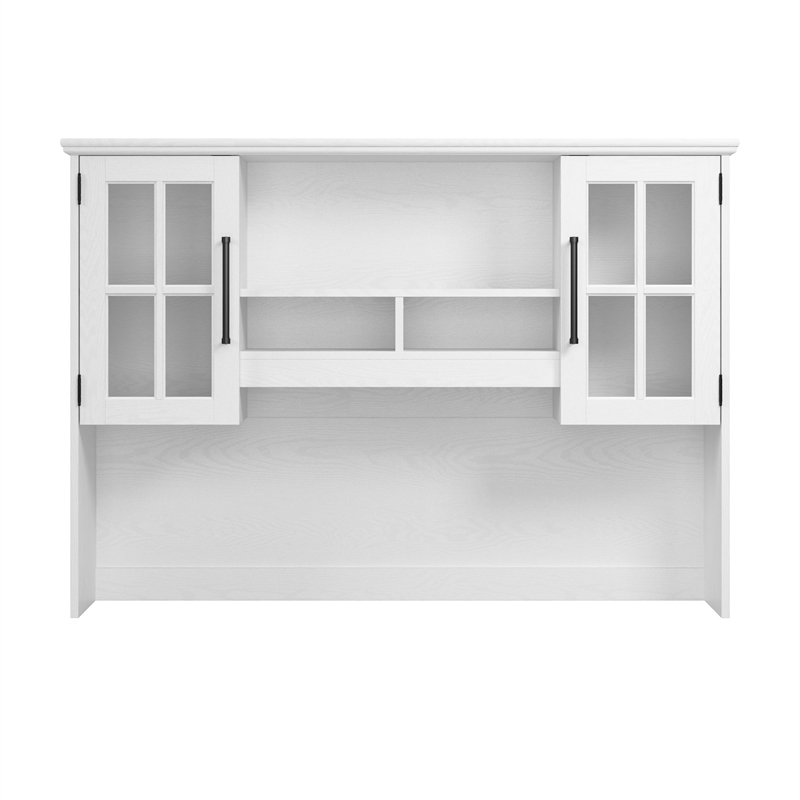 Bowery Hill Modern / Contemporary 60W Computer Desk Hutch in White