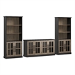 Bowery Hill Contemporary 60W TV Stand for 75 Inch TV with Bookcases