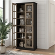 Bowery Hill Modern / Contemporary Curio Cabinet with Glass Doors