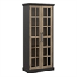 Bowery Hill Modern / Contemporary Curio Cabinet with Glass Doors