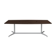 Bowery Hill 96W x 42D Boat Shaped Conference Table in Black Walnut
