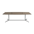 Bowery Hill 96W x 42D Boat Shaped Conference Table in Modern Hickory