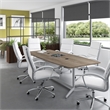 Bowery Hill 96W x 42D Boat Shaped Conference Table in Modern Hickory