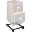 Bowery Hill 2 Set of 3 Drawer Letter File Cabinet and Mobile File Caddy in Black