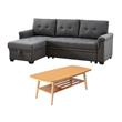Bowery Hill 2-Piece Set with Reversible Sleeper Sofa & Coffee Table