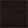 Bowery Hill 72W Desk Set with File Cabinets in Black Walnut - Engineered Wood
