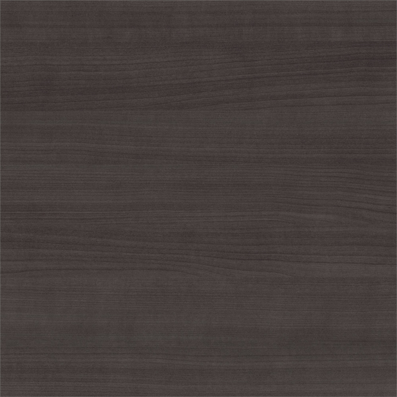 Bowery Hill Engineered Wood 72W Office Desk with Return and Drawers in Gray