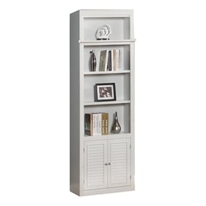 Bowery Hill 32&quot Transitional Wood Open Top Bookcase in Cottage White