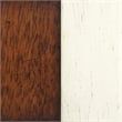 Bowery Hill Extendable Dining Set and Sideboard in White / Chestnut Brown Wood