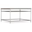 Bowery Hill Modern Living Room Square Cocktail Table with Metal Base
