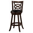 Bowery Hill Traditional Wood Swivel Bar Stools in Cappuccino