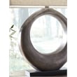 Bowery Hill Contemporary Aluminum Table Lamp in Antique Silver