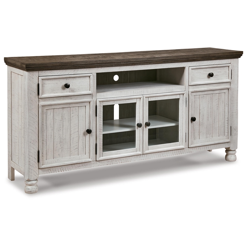 Bowery Hill Wood TV Stand for TVs up to 85