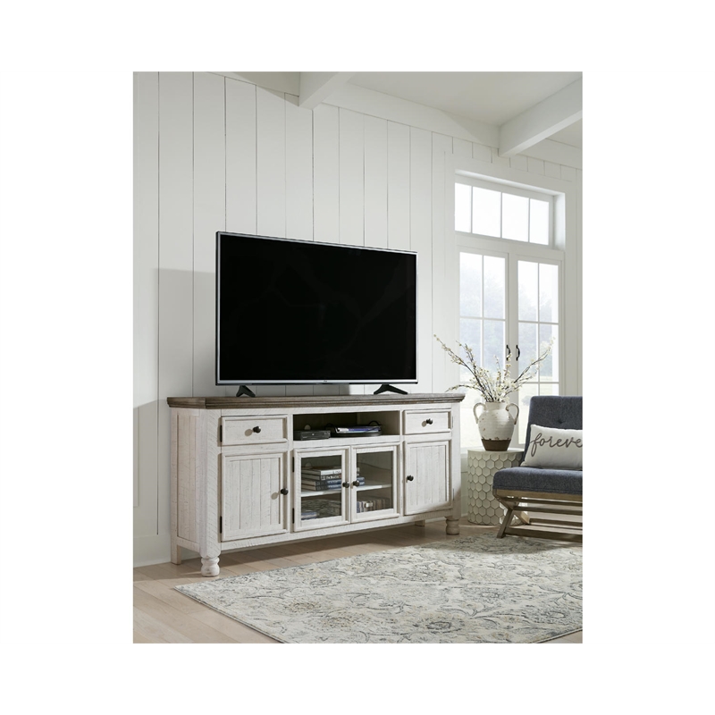 Bowery Hill Wood TV Stand for TVs up to 85