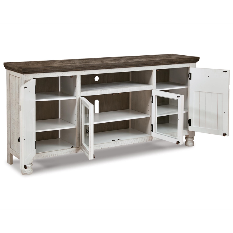 Bowery Hill Wood TV Stand for TVs up to 85